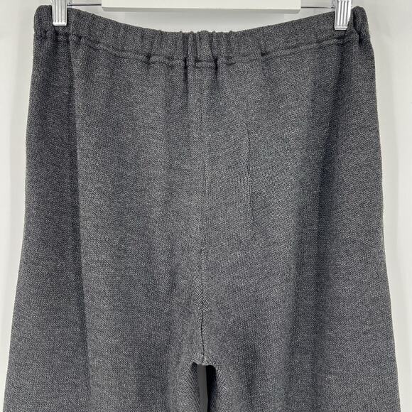 St. John Sport‎ Wide Leg Knit Charcoal Gray Pull On Pants Women’s Size Small - Picture 5 of 8